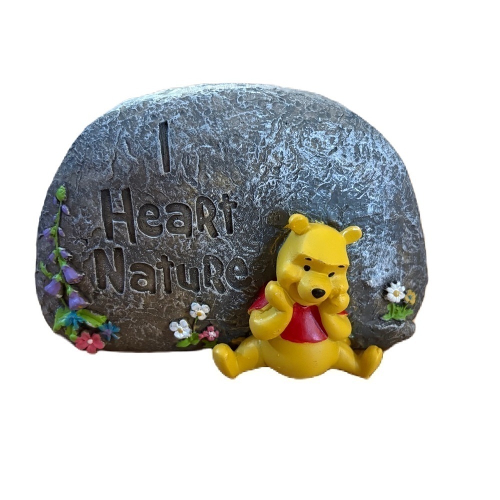 Winnie the Pooh Garden Stone Rock I Heart Nature Disney